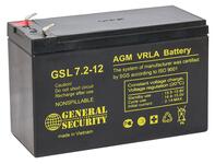 Аккумулятор GENERAL SECURITY GSL 7,2-12, 12В, 7,2Ач