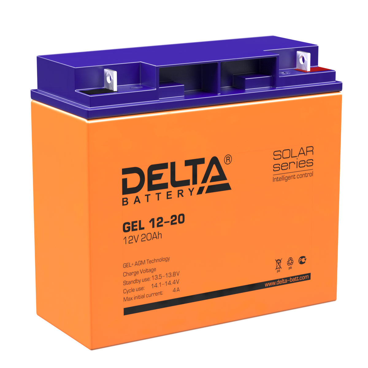 Аккумулятор DELTA GEL 12-20, 12В, 20Ач