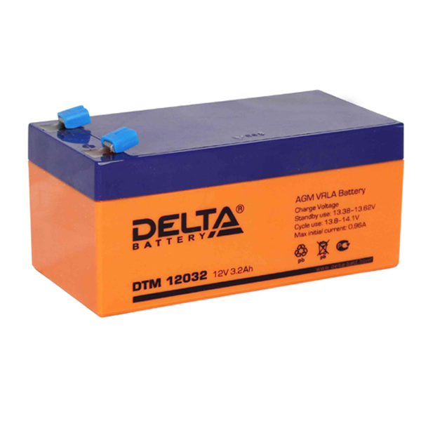 Аккумулятор Delta DTM 12032, 12В, 3,2Ач