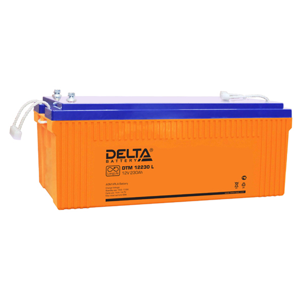 Аккумулятор Delta DTM 12230 L, 12В, 230Ач