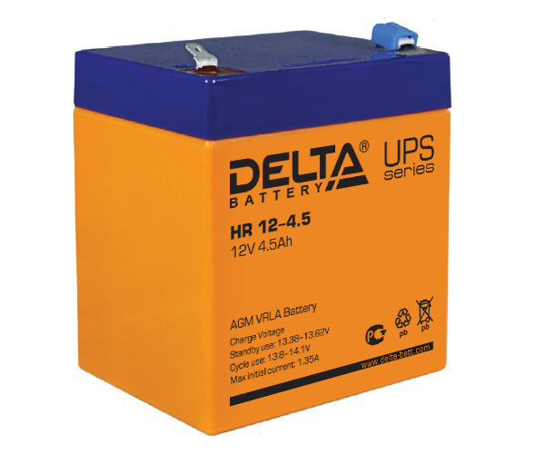 Аккумулятор Delta HR 12-4,5, 12В, 4,5Ач