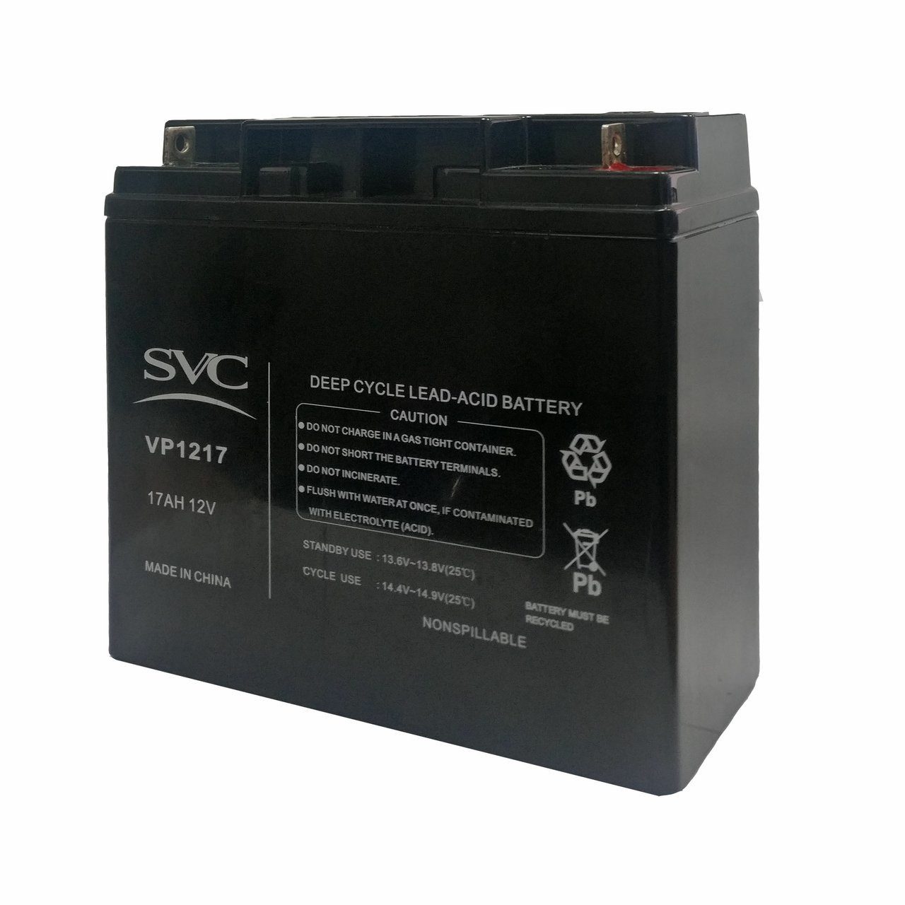 Аккумулятор SVC VP1217, 12В, 17Ач