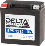 Мото аккумулятор Delta EPS 1214: 12В, 12Ач. Стартовый ток 210А.
