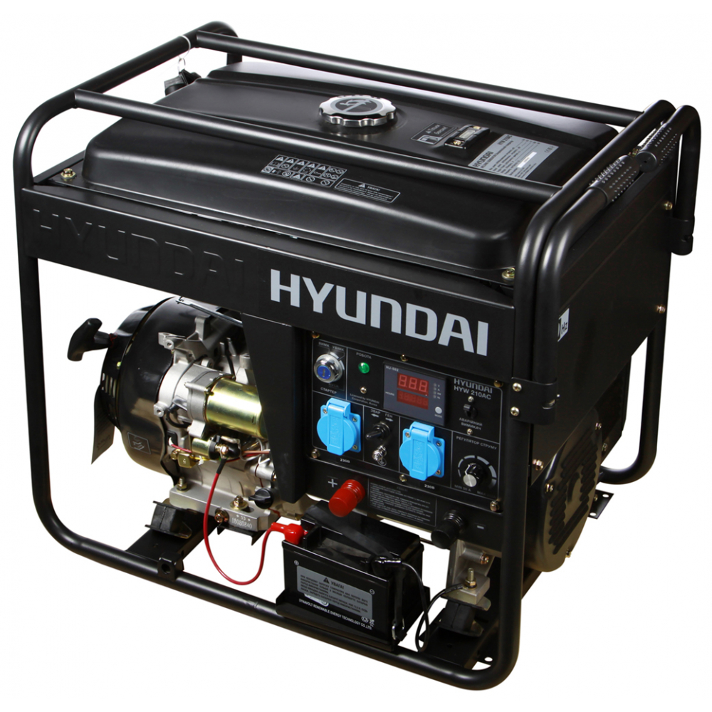 Генератор бензиновый сварочный Hyundai HYW 210AC