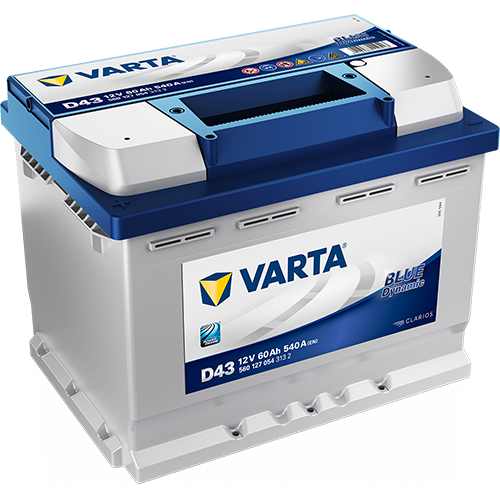 Автомобильный аккумулятор VARTA Blue Dynamic 560127 D43, 60Ач, 540 EN, евро., прям.
