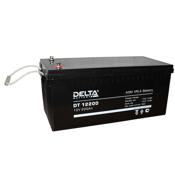 Аккумулятор Delta DT 12200, 12В, 200Ач