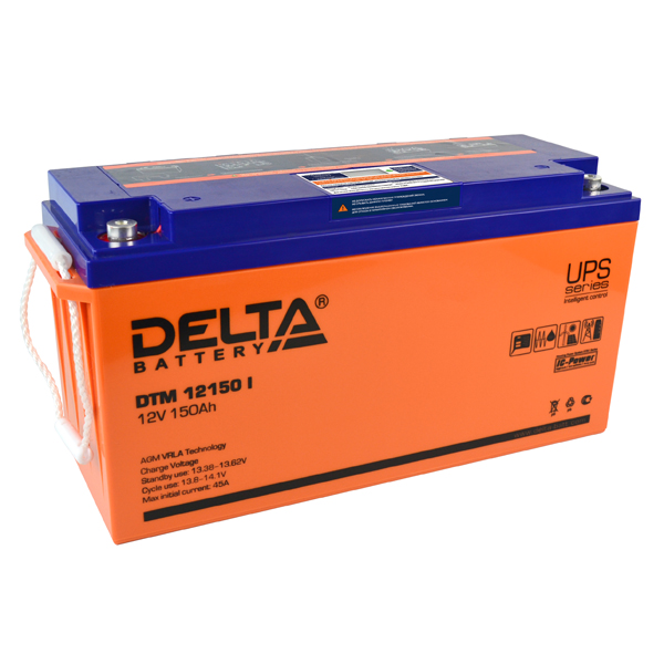 Аккумулятор Delta DTM 12150 I, 12В, 150Ач