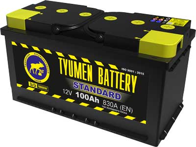 Автомобильный аккумулятор Tyumen Battery 6ст-100L Standard, 100Ач, 830 EN, евро., обр.