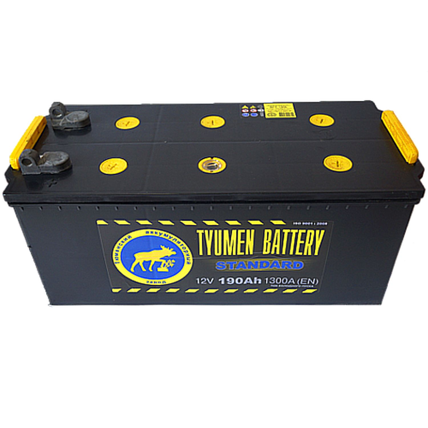 Автомобильный аккумулятор Tyumen Battery 6ст-190N Standard (Сухозар), 190Ач, 1320 EN, болт, прям.