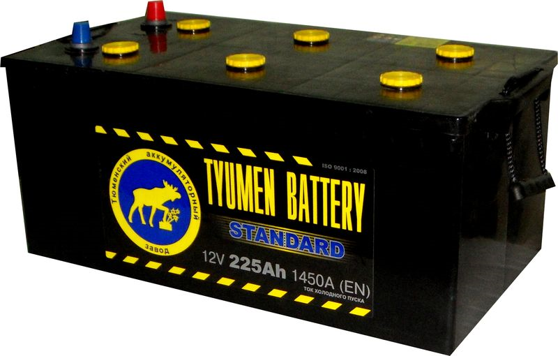 Автомобильный аккумулятор Tyumen Battery 6ст-225L Standard, 225Ач, 1500 EN, болт, прям.