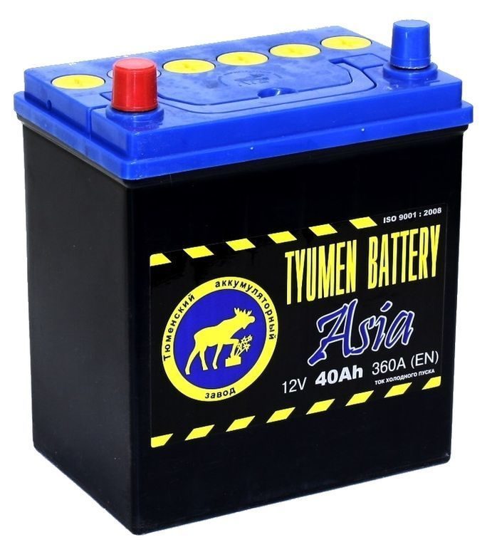 Автомобильный аккумулятор Tyumen Battery 6ст-40L ASIA, 40Ач, 370 EN, азия, прям.