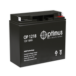 Аккумулятор Optimus OP 1218, 12В, 18Ач