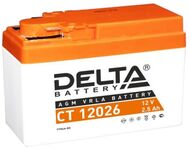 Мото аккумулятор Delta CT 12026: 12В, 2,5Ач. Стартовый ток 45А.