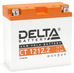 Мото аккумулятор Delta CT 1212.2: 12В, 12Ач. Стартовый ток 155А.