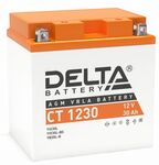 Мото аккумулятор Delta CT 1230: 12В, 30Ач. Стартовый ток 300А.