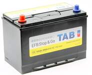 Автомобильный аккумулятор TAB EFB 6ст-105 (D31L) Stop & Go, 105Ач, 900 EN, конус, обр.