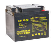 Аккумулятор GENERAL SECURITY GSL 40-12, 12В, 40Ач