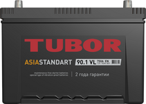 Автомобильный аккумулятор TUBOR Asia Standart 6СТ-90.1 VL (D31), 90Ач, 750 EN, евро., обр.
