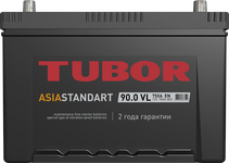 Автомобильный аккумулятор TUBOR Asia Standart 6СТ-90.0 VL (D31), 90Ач, 750 EN, азия, прям.