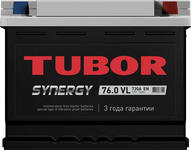 Автомобильный аккумулятор TUBOR Synergy 6СТ-76.1 VL, 76Ач, 720 EN, евро., обр.