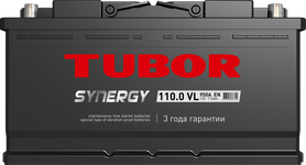 Автомобильный аккумулятор TUBOR Synergy 6СТ-110.0 VL, 110Ач, 950 EN, евро., прям.