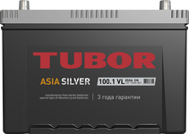 Автомобильный аккумулятор TUBOR Asia Silver 6СТ-100.1 VL (D31), 100Ач, 850 EN, азия, обр.