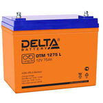 Аккумулятор Delta DTM 1275 L, 12В, 75Ач