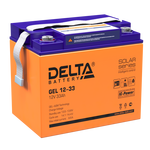 Аккумулятор DELTA GEL 12-33, 12В, 33Ач