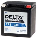 Мото аккумулятор Delta EPS 1230: 12В, 30Ач. Стартовый ток 400А.